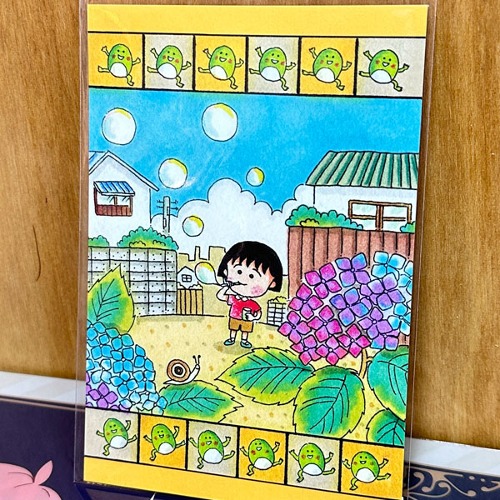 치비마루코 원화 포스트카드 F